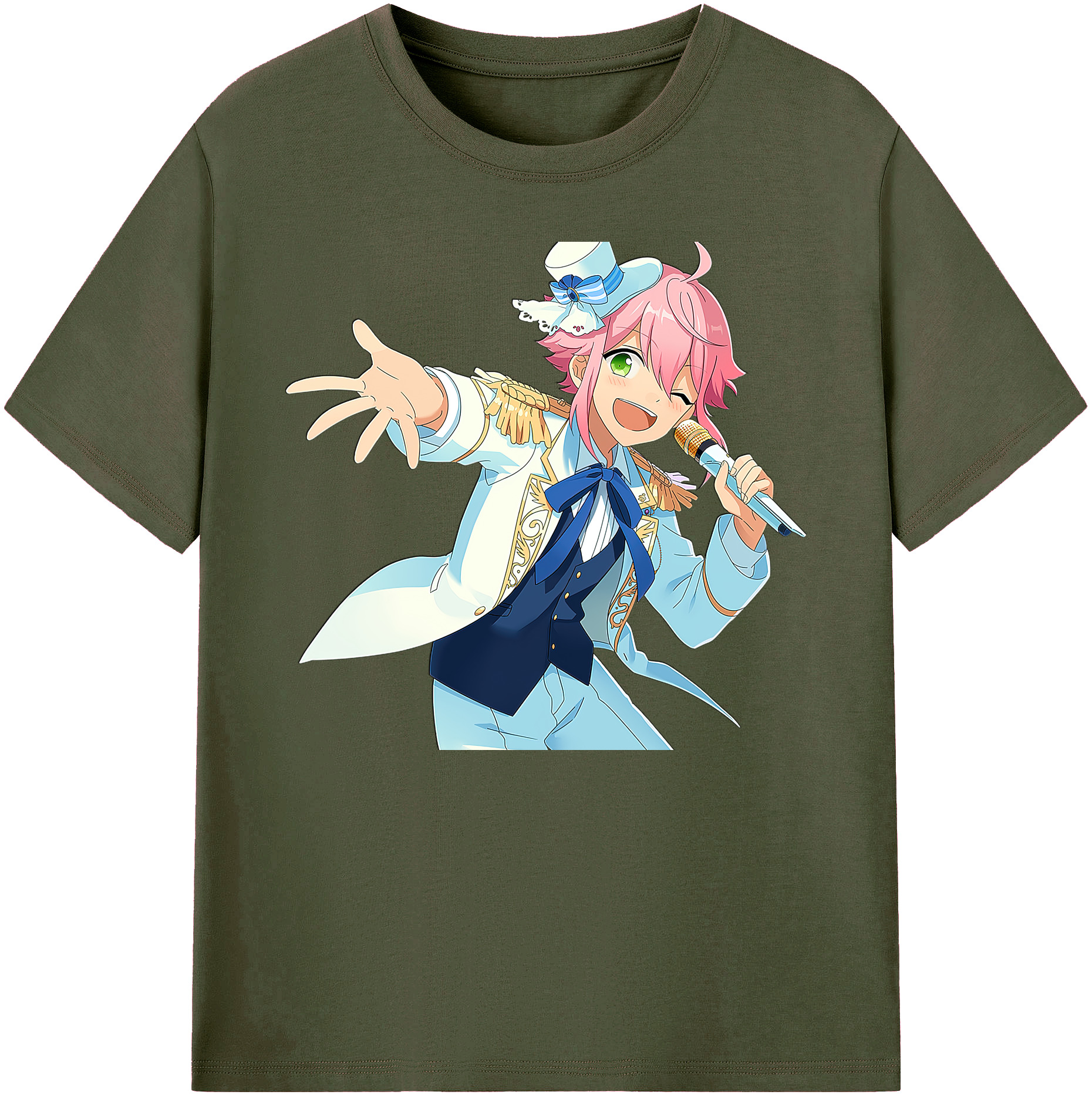 （画像用） あんさんぶるスターズ! Ensemble Stars 綿100％ メンズ半袖Tシャツ｜肌触りやわらか＆通気性
